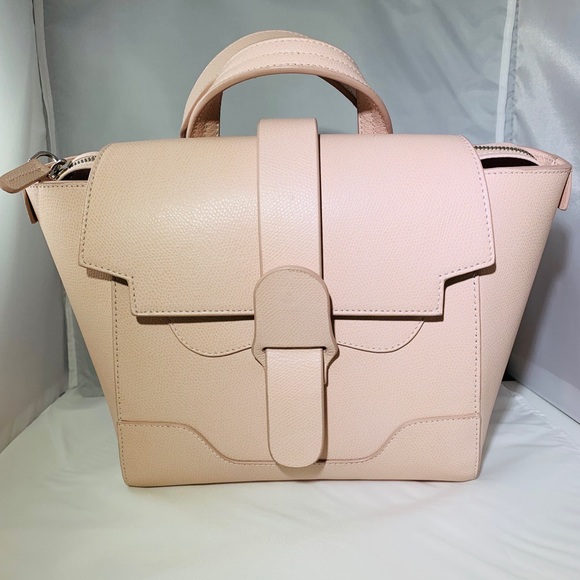 Senreve Handbags - SENREVE MINI MAESTRA IN  BLUSH PEBBLED LEATHER